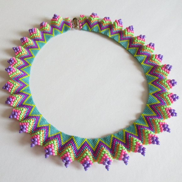 Hand stitched Collar Necklace - Picture 15 of 15